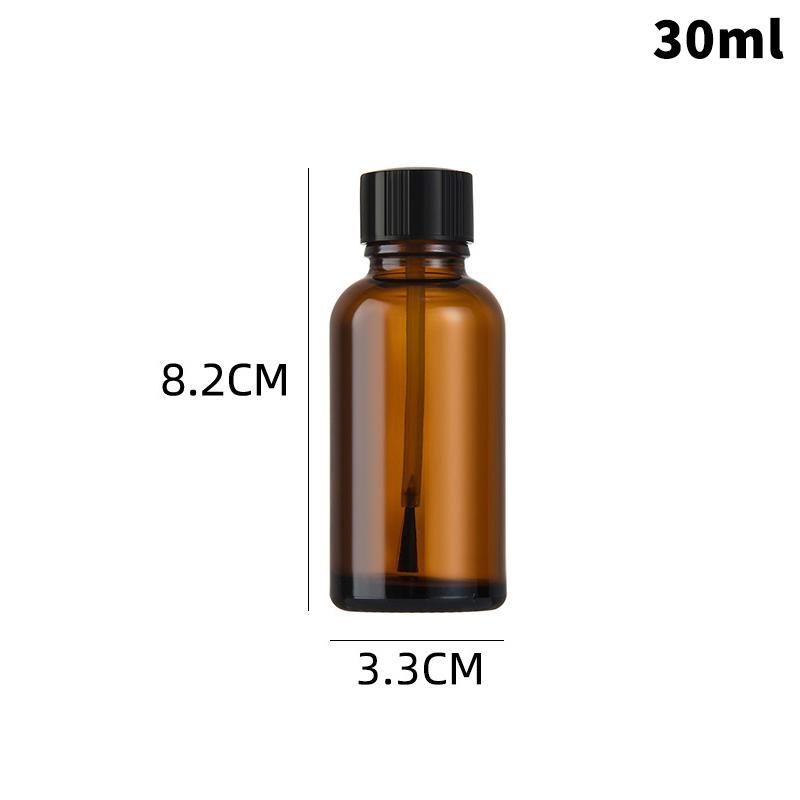 Transparent Glass Nail Polish Bottles Empty Refillable with Brush for Essential Oils and Home ManicureHot Sale