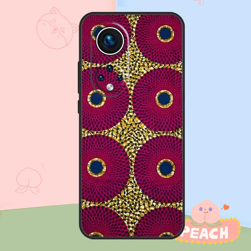African Wax Fabric Case For Honor Magic 8 Pro 5 6 7 Lite Honor Win RT 400 200 50 70 90 X8c X9a X9b X9c X9d Cover