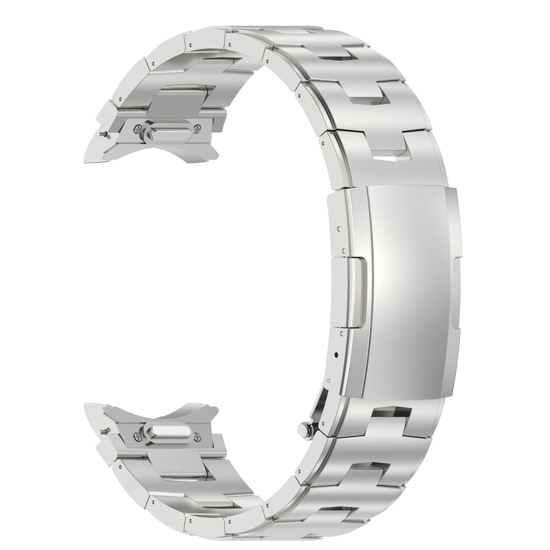 

Титановый ремешок для Samsung Galaxy Watch 7 40мм 44мм 6 4 5pro 45мм fe Браслет Quick Fit Без зазоров classic 6/4 43 47мм 42 46мм Galaxy watch FE серебряный