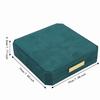 Large Capacity Jewelry Set Box Suede Like Material Multifunction Jewelry Storage Box With Lid Square Shape Jewelry Display Box