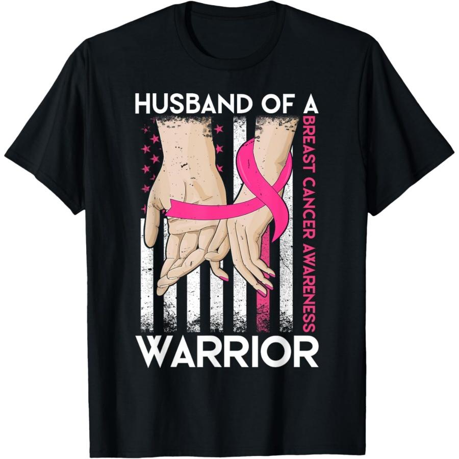 Husband Of A Warrior Breast Cancer Awareness Support Squad T-Shirt XXXXXL чёрный