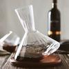 High end crystal glass decanter gift, 360 degree rotating drum,wine separator, champagne whiskey bottle, home bar