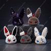 Gothic Plush Bunny Bandage Doll Keychain for Women Dark Bag Charm Fashion Creative Halloween Pendant Gifts Accessories