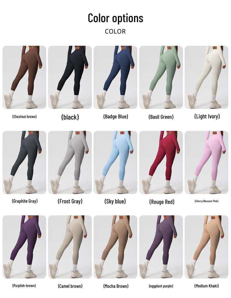 High-Waist Quick-Dry Double-Sided Brushed Yoga Pants for Running and Fitness Moisture-Wicking Athletic Tights