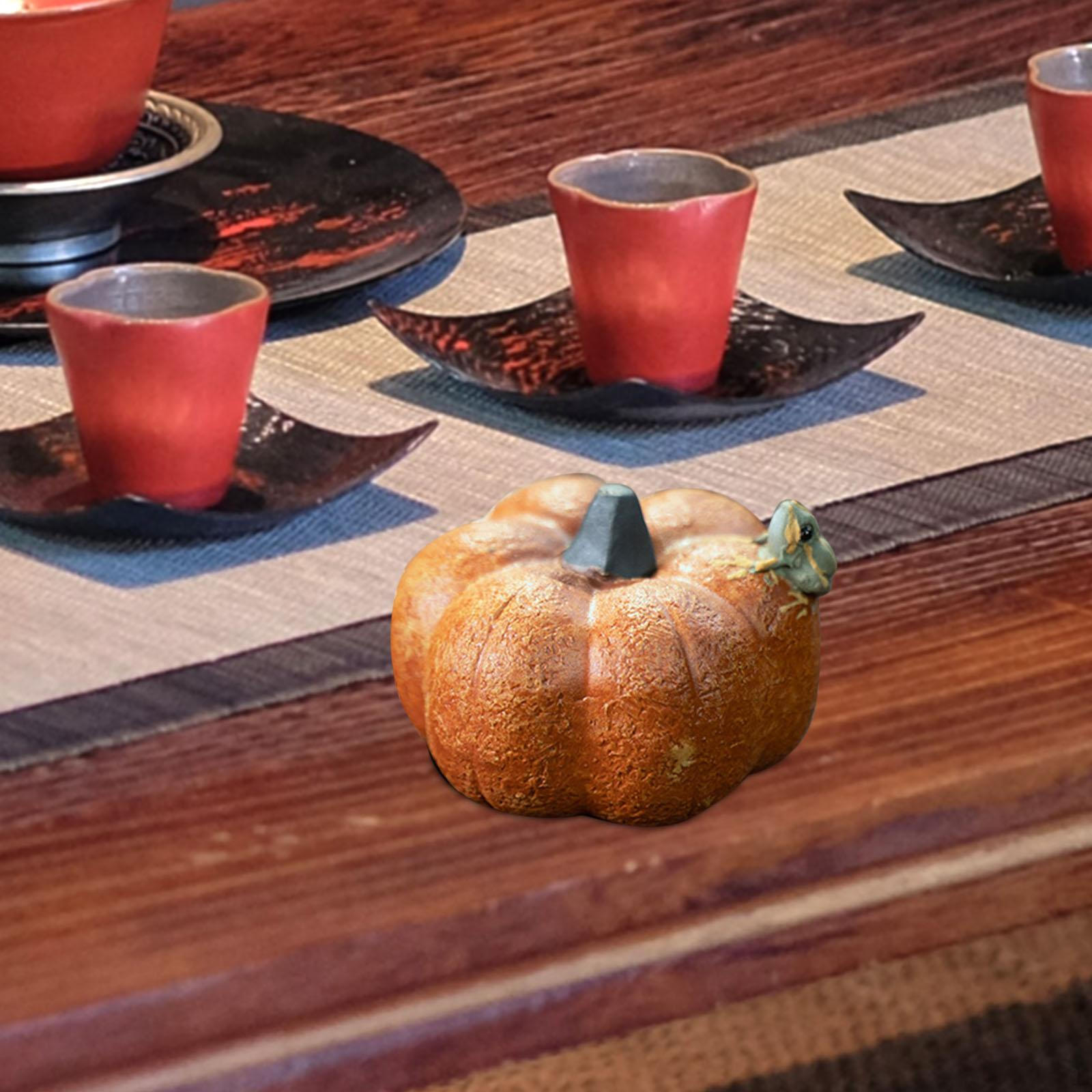 

Фиолетовый глиняный чай, домашнее животное, мини-скульптура ручной работы, украшение чайного домика для A