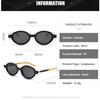 Fashion Oval Sunglasses For Men Women Retro Small Frame Punk Eyewear Luxury Brand Designer Sun Glasses
