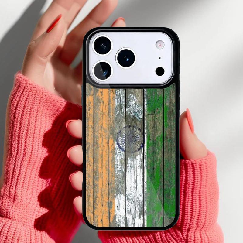 India Indian Flag Phone Case for iPhone 17 16 15 14 13 Pro Max Back Cover for 12 11 Pro Coque
