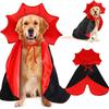 Holiday Pet Vampires Cloak Halloween Pet Costume With Adjustable Neck Tie For Small To Large Dog Festival Dressingup Capes