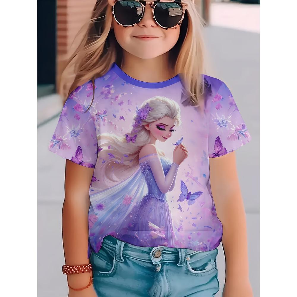 

Men s and Women s Short Sleeved T-shirts - Frozen. Fashionable and Casual, Featuring Softness and Breathability 140