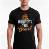 Respect The Beard Tshirt Summer Casual Cotton Tee Oversized Streetwear Tops Vintage Graphic Print Loose Fit Short Sleeve