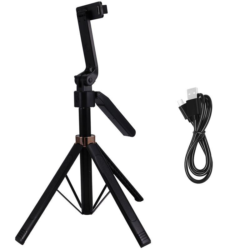 ABUO-Telescoping Tripod Portable Stable Base Selfie Stick Adjustable Height 360° Rotation Live Streaming Stand Combination 2
