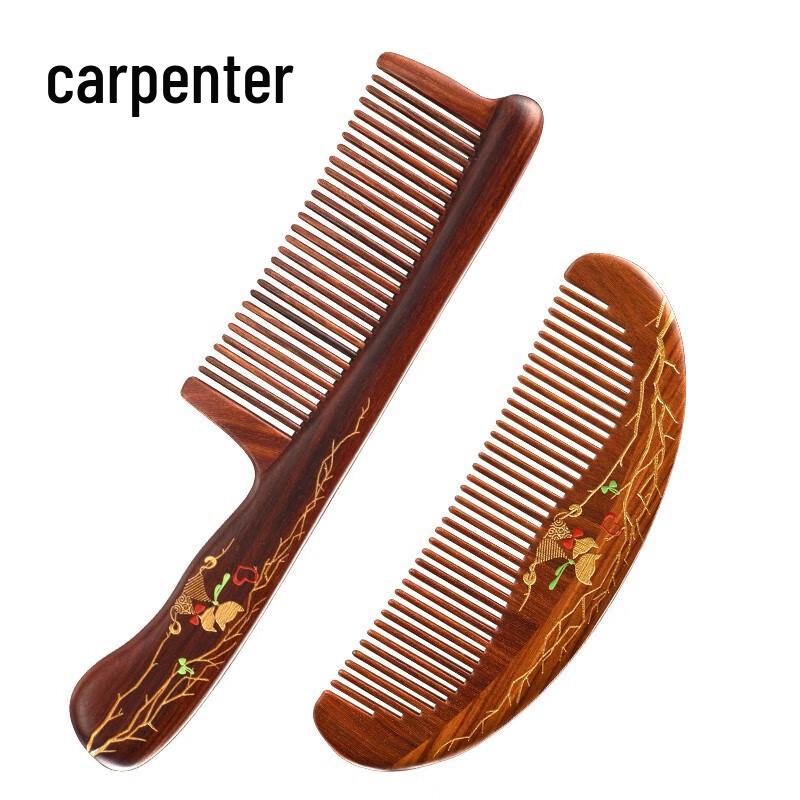 Tan Mujiang Scented Ebony Couple s Comb Gift Set