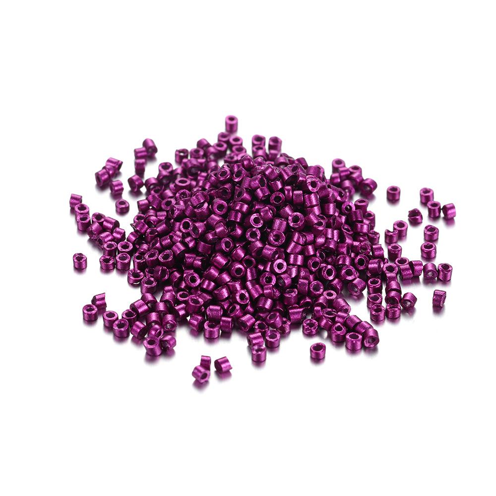 Handgefertigtes DIY Saatperlen-Set: 25 Farben, 2 mm, 1800 Stück, Röhrenzubehör