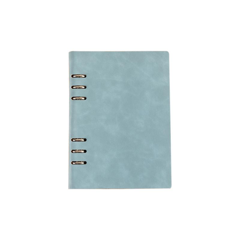 Custom Logo A5 Loose-Leaf Notebook with Detachable A6 Notepad for Business Meetings