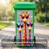 Trash Bin Sticker Peel-and-Stick Can Decal Decorative for Garden
