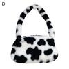 Women Autumn Winter Plush Soft Fluffy Handbag Shoulder Underarm Bag CLE