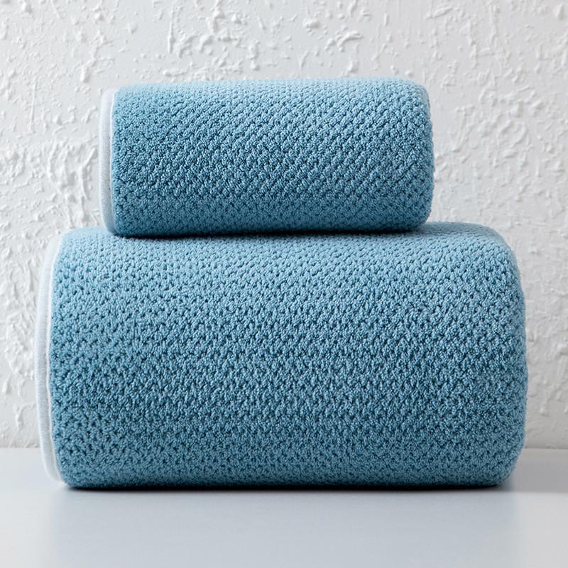 Home Spa Coral Fleece Bath Towel Set With Fast Drying Absorbent For Family Use