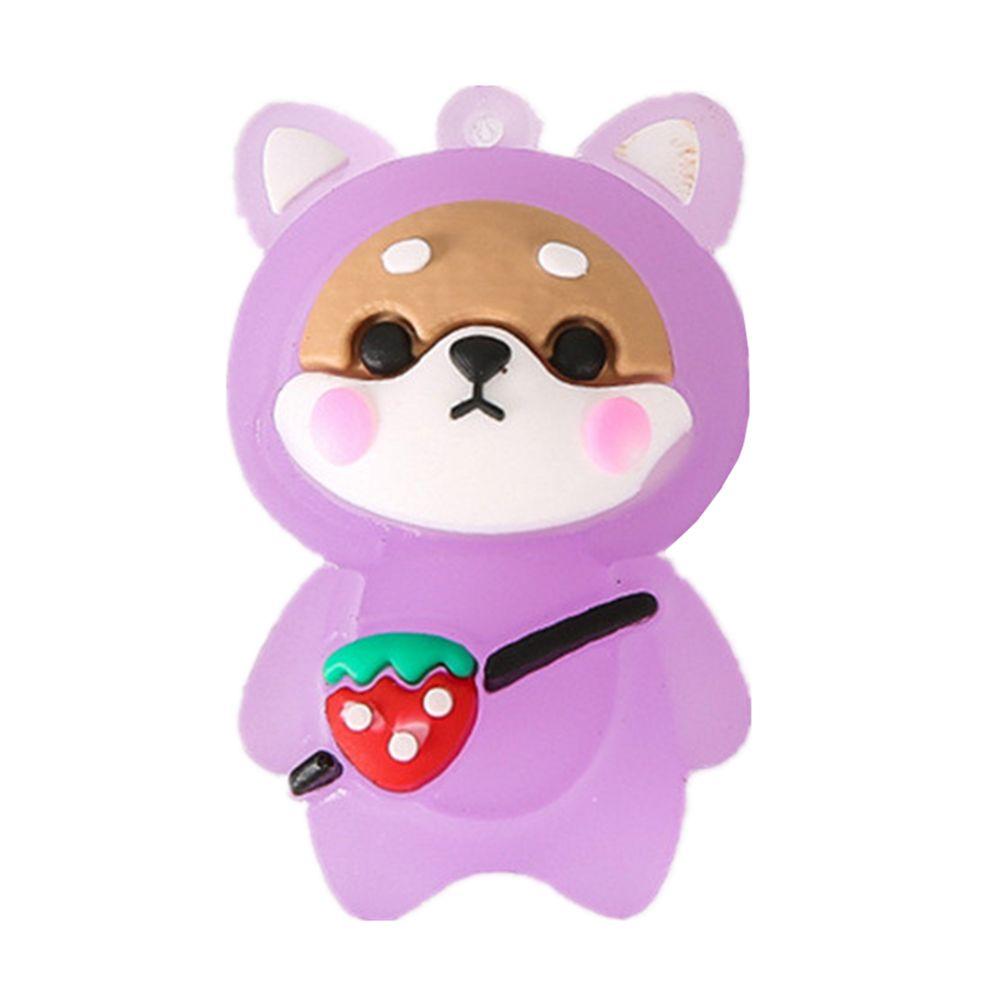 Girl Shoulder Bag Bag Key Chain Shiba Inu Doll Pendant Keychain Key Rings Flashing Light Keychain
