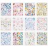 Butterfly Nail Stickers Colorful Butterflies Self Adhesive Transfer Sliders Wraps Manicures Foils DIY Decorations,Nail Art Tool