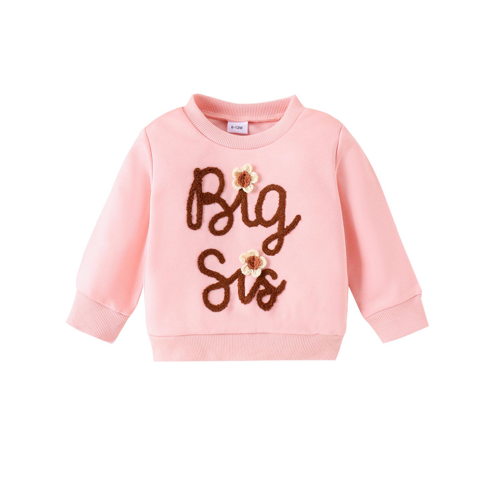 

Girls Floral Pink Long Sleeve Pullover Sweatshirt 6-12 Months розовый