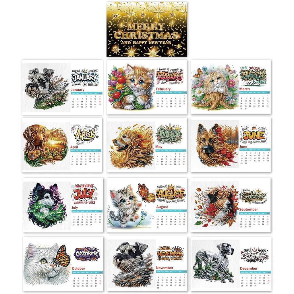 Generisch 2026 Table Calendar, 12 Months, 2026 Calendar, Desk Calendar, Standing Desk Calendar, 25 X 20.5 X 9 Cm, Gift For Your Heart