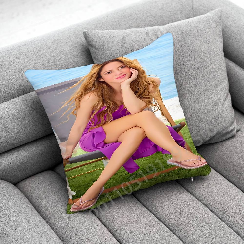 Singer S-Shakira Throw Pillow Case For 45cm 40cm 30cm 50cm 55cm Square Home Pillowcase Case