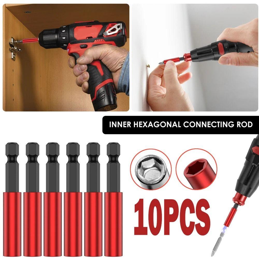 

10/5 шт. Магнитный держатель сверл с шестигранным хвостовиком, удлинитель головки отвертки, электрические отвертки