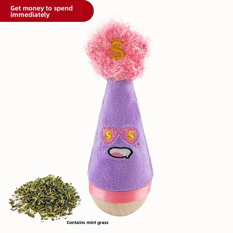 

Inflatable Cat Toy - The Fun-Giving Device for Pets. A Pet Cat Feather Inflatable Toy. фіолетовий