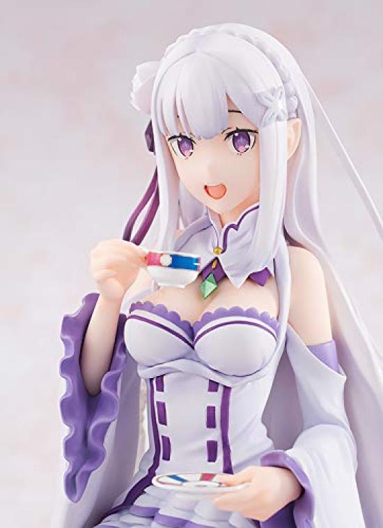 KDcolle Starting Life In Another World Emilia Tea Party Scale ABS PVC Complete Figure ReZero - Ver. 1/7 & Pre-painted