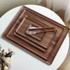 Black Walnut Tray Rectangular Solid Wood Cake Bread Tray Afternoon Tea Coffee Snacks Storage Tray Kitchen Accessories