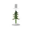 Creative Nordic Style Christmas Trees Candlestick Glass Large Pallet Candle Holder Slim Tall Foot Candle Stand Party