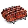 Outdoor Rib Roaster Barbecue With Detachable Features Heat Resistant Coating Spacious Cooking Area Easy Maintenance Camping Essential