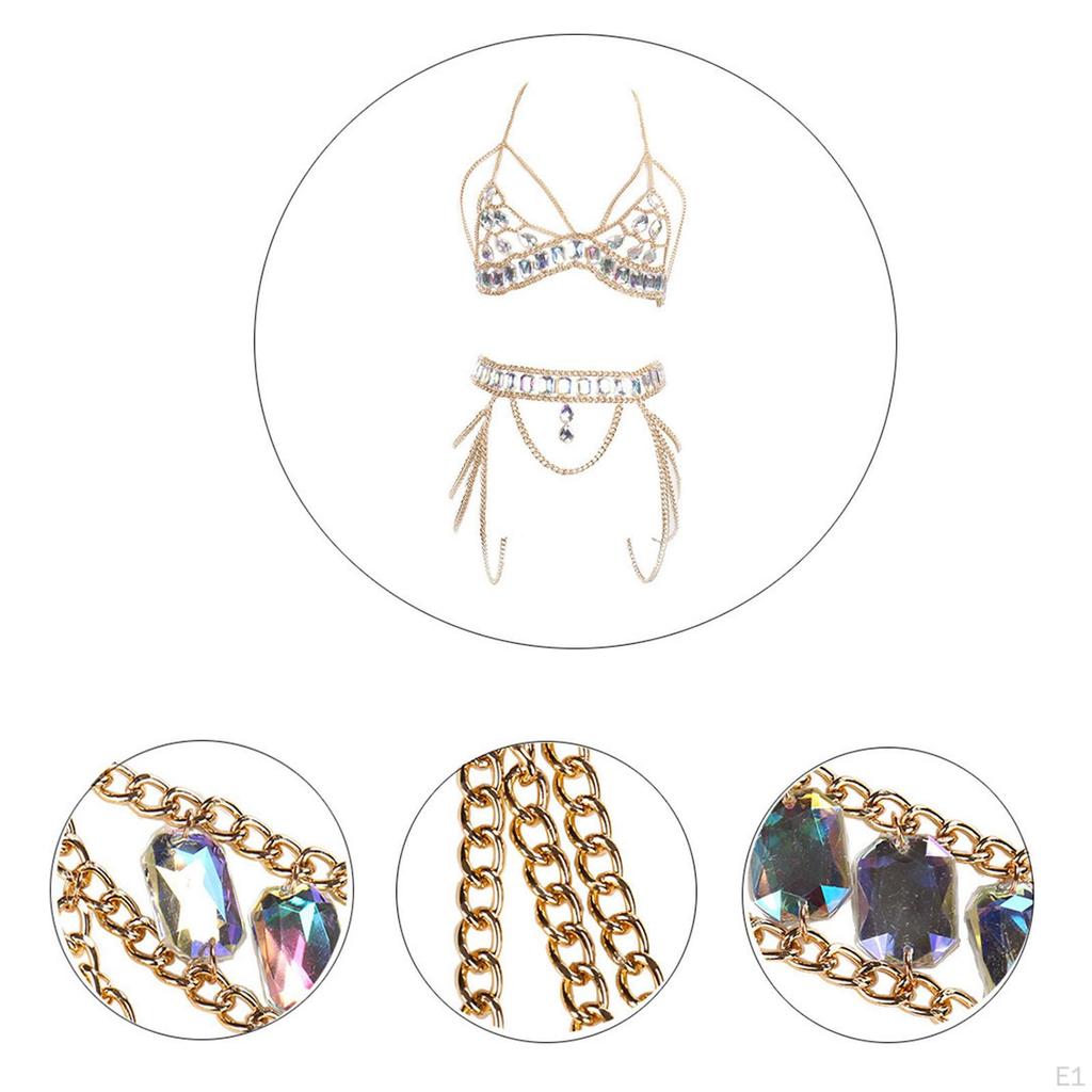 Body Chain Chest for Performance Halloween Music Festival Party Disco