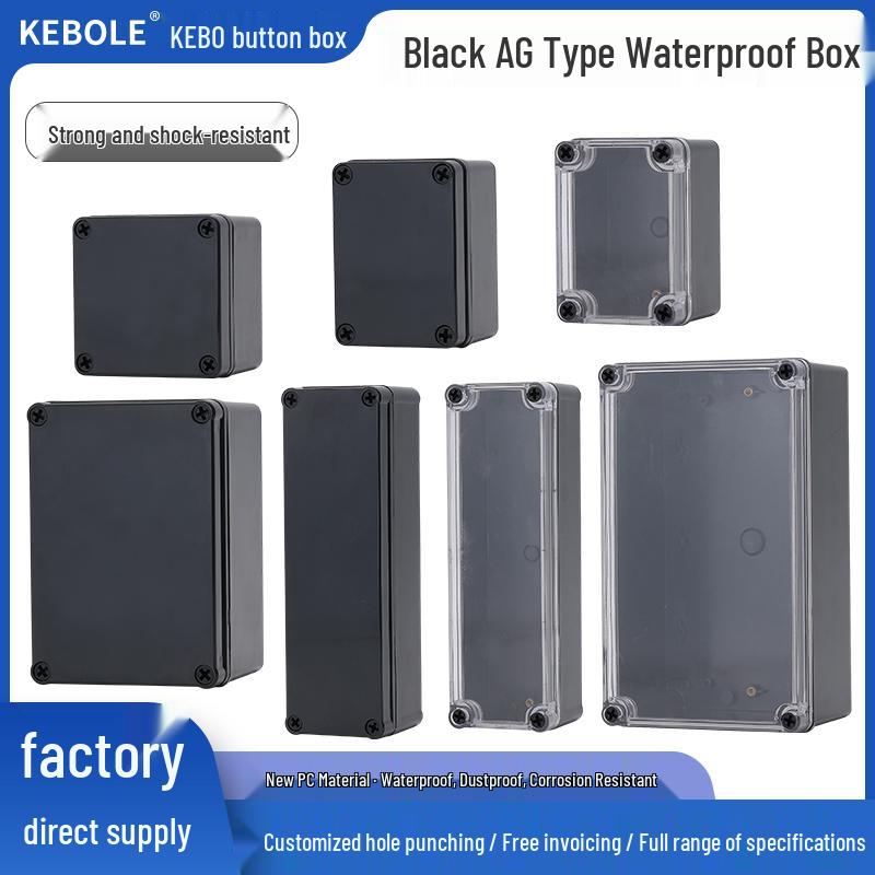 Transparent Waterproof ABS Plastic Junction Box for Indoor/Outdoor Power Supply & Monitor