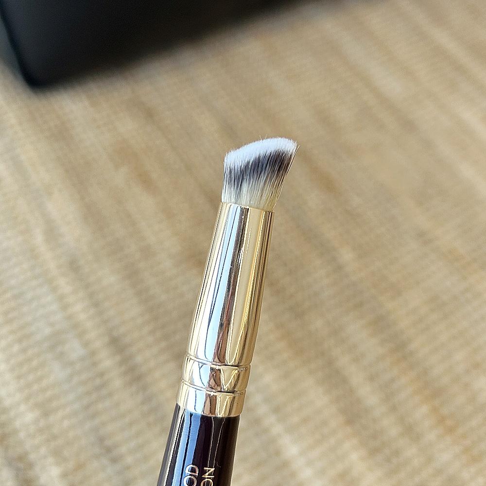 Štětec na pleť Hollywood Oboustranný štětec na obličej na make-up, na podkladovou bázi, korektor, konturování, blendování, kosmetický nástroj