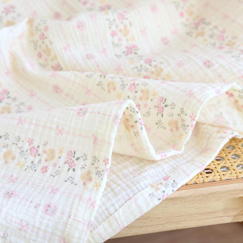 Vestaglia Pigiama da Donna a Maniche Lunghe in Garza di Cotone con Reggiseno Integrato, Modello Pullover Ampio, Non è Necessario Indossare un Reggiseno Aggiuntivo.