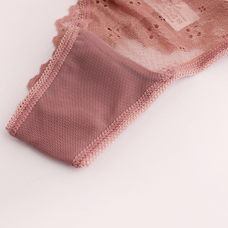 Sexy Panties Women Lace Low-waist Solid Sexy Briefs Embroidery Thong Transparent Hollow Out Underwear Female G-String