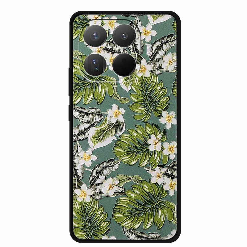 3D TPU Case For Xiaomi 15T 15 T 5G Relief Flowers Coque Embossed Blossoms Funda Silicone Soft Back Phone Cover For Xiaomi15T
