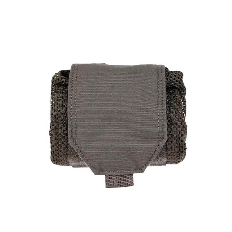 

Outdoor Sports Folding Storage Pocket MOLLE Mesh Grid Kettle Bag серый