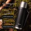 HAERS 1.2L Portable Travel Vacuum Flask