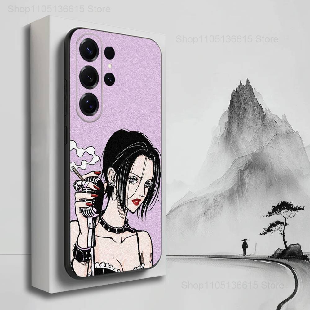 Anime N-Nana O-Osaki Cute  Phone Case For Samsung S25,S24,S23,S22,S21,S20,S10,S9,Ultra,Plus,Lite,FE,Soft Silicone Black Cover