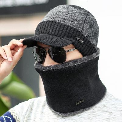 Winter Hats Skullies Beanies Hat Winter Beanies for Men Women Wool Scarf Caps Balaclava Mask Gorras Bonnet Knitted Hat Mens Knitting Peaked Cap