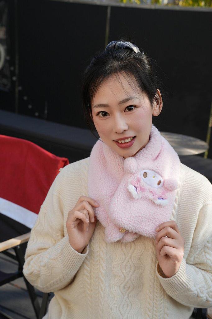 Cozy Long Plush Hot Water Bottle with Thick Warm Neck Scarf for Girls & Boys - Autumn/Winter