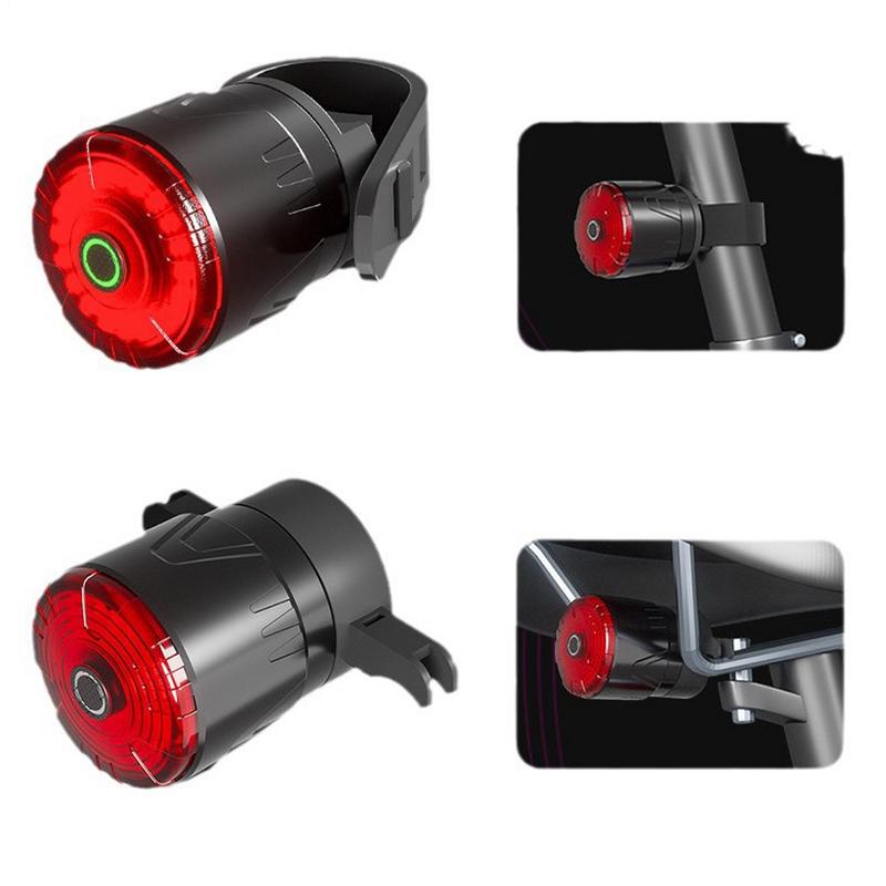 Cycle Rear Light Brake Sensing Safety Taillight Cycling Accessories 5 Modes Rechargeable Ride Lights For Men Women