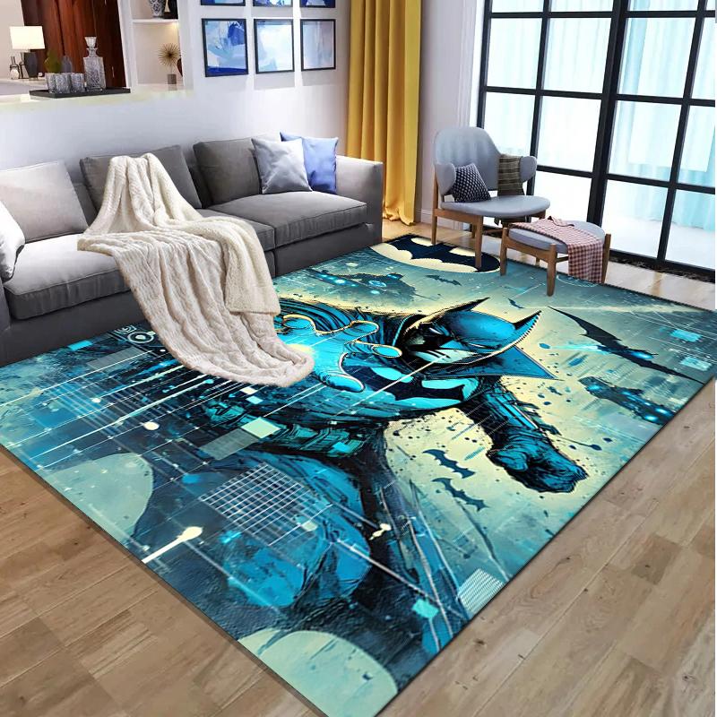 Batman Pattern Rug, Indoor/Outdoor Mat, for Picnic, Gameroom, Bedroom, Office, Living Room, Home Decor Carpet, Birthday Gift