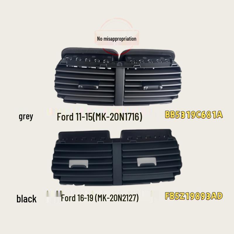 

Ford Compatible Dashboard Air Vent BB5319C681A FB5Z19893AD 16-19 Black (MK-20N2127)
