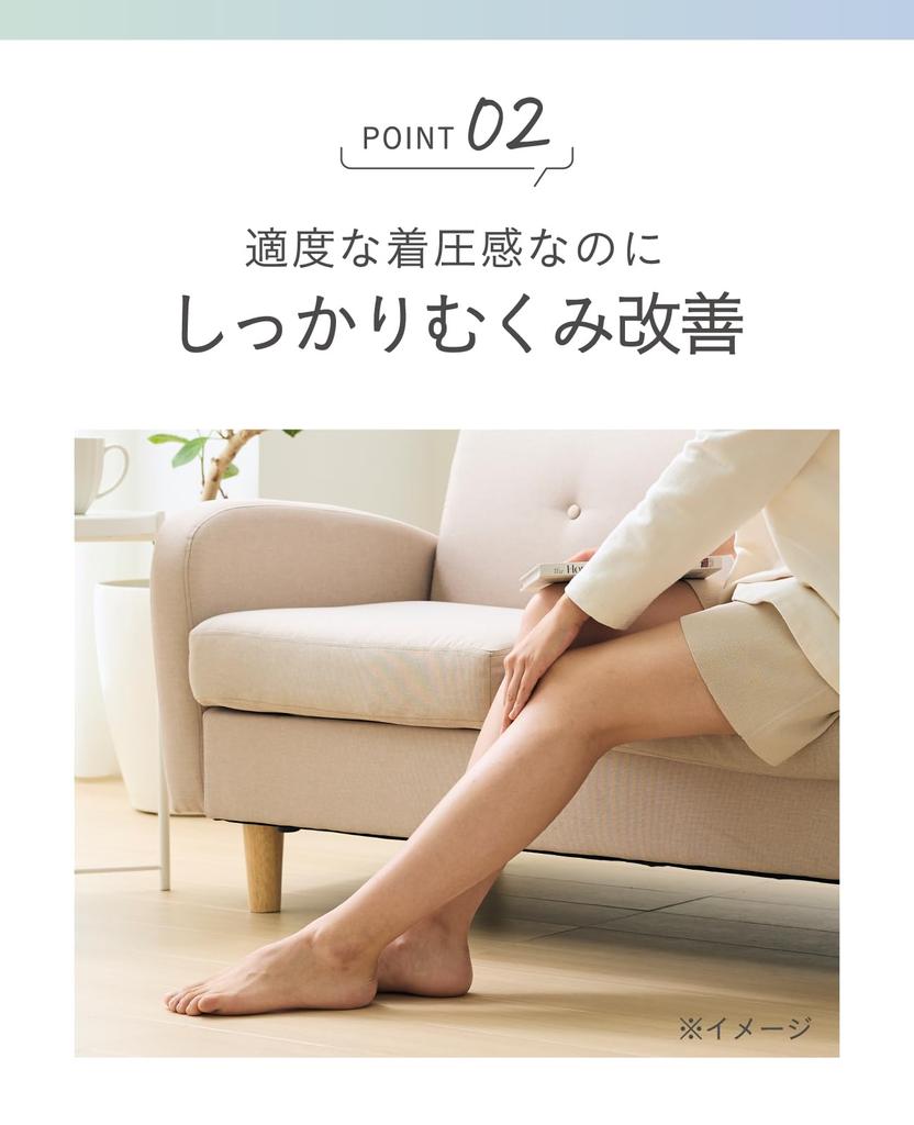 Socks For Long Swirling Socks to Promote Blood Circulation while Swelling [Okamoto] Supplement, Compression, Nighttime, Sleeping, 638-991