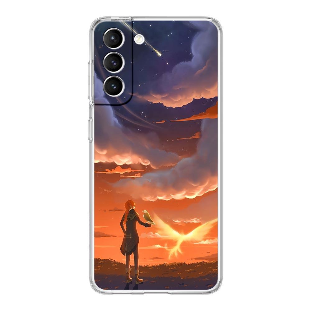 

Genshin Impact Game landscape Phone Case For Samsung Galaxy S23 Ultra S22 5G S20 S21 FE 5G S10E S9 S8 S10 Plus Soft Clear Cover Samsung S9 Plus