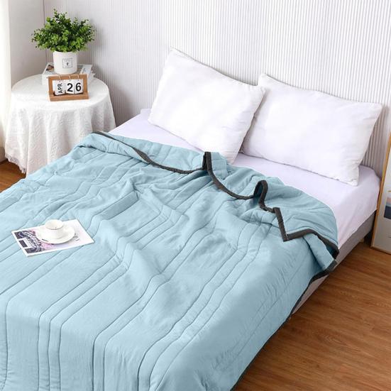 Ice Cooler Blanket Hot Sleepers All-Season Cooling Comforter Lightweight Breathable Quilt Night
