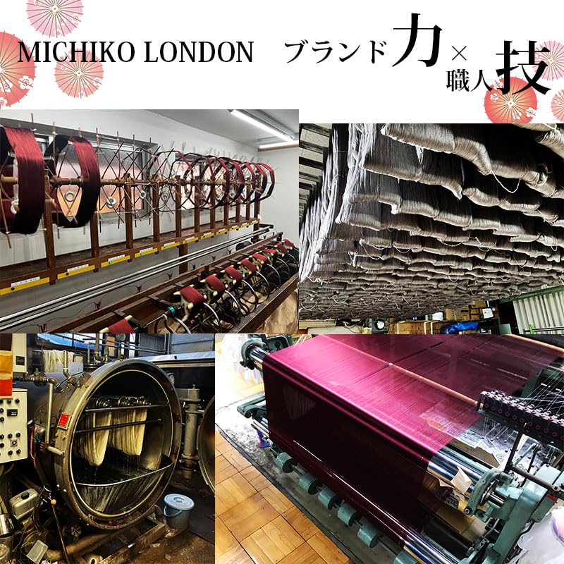 Formal Tie Pocket Square Set by MICHIKO Made in Silk Silver S1 for Weddings & LONDON, Japan, Tie, Stripe,